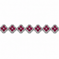 Armband mit Fuchsie und Klee-Steinen