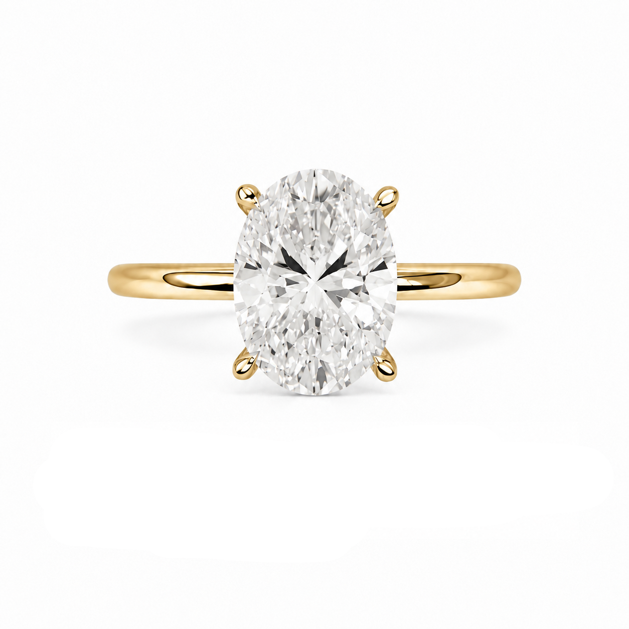 0.75 Karat Oval Yüzük