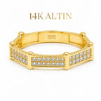 14K Nova Taşlı Yüzük