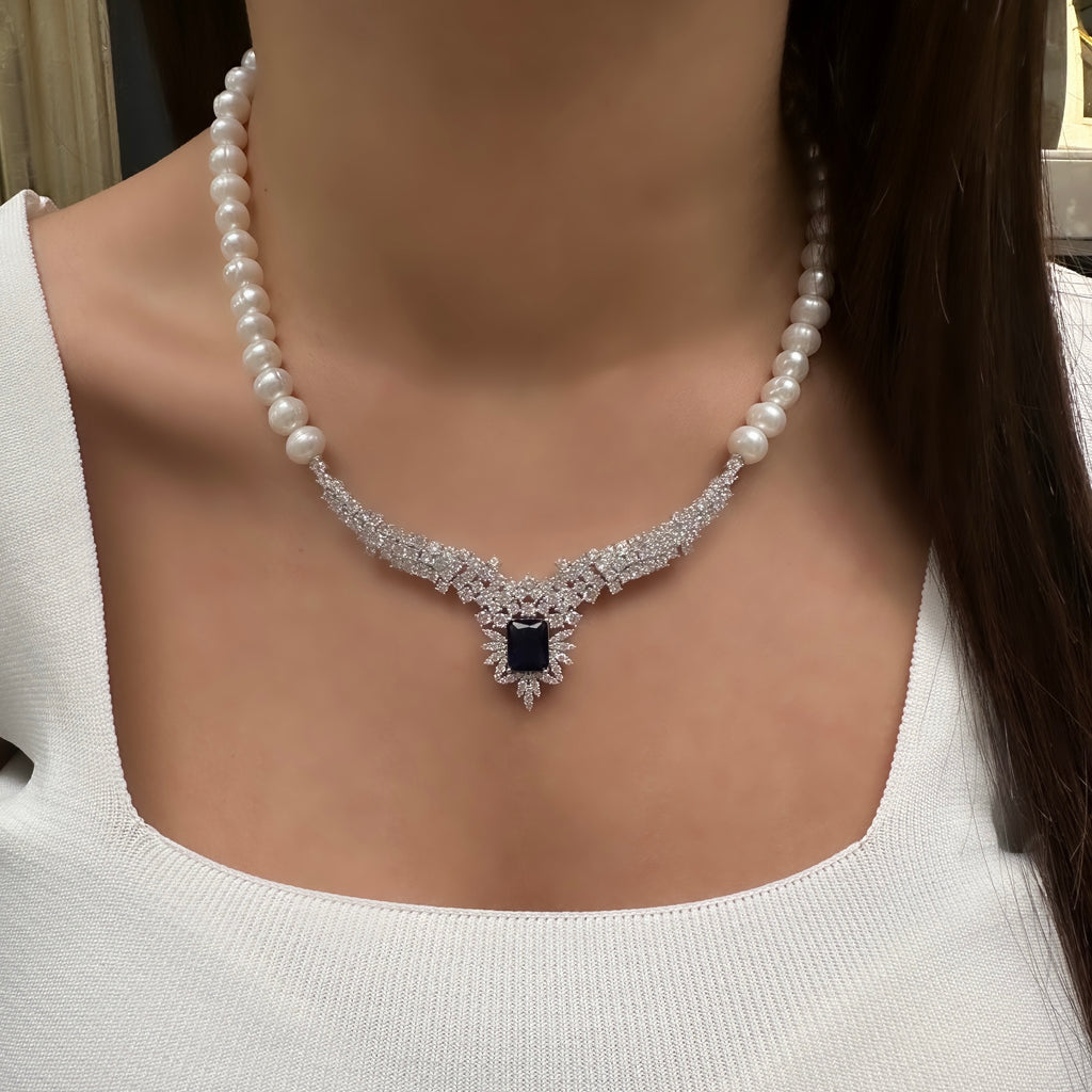 İncili Emerald Gece Seti