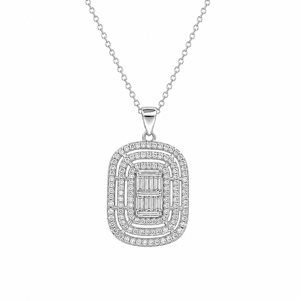 Oval Baguette Necklace
