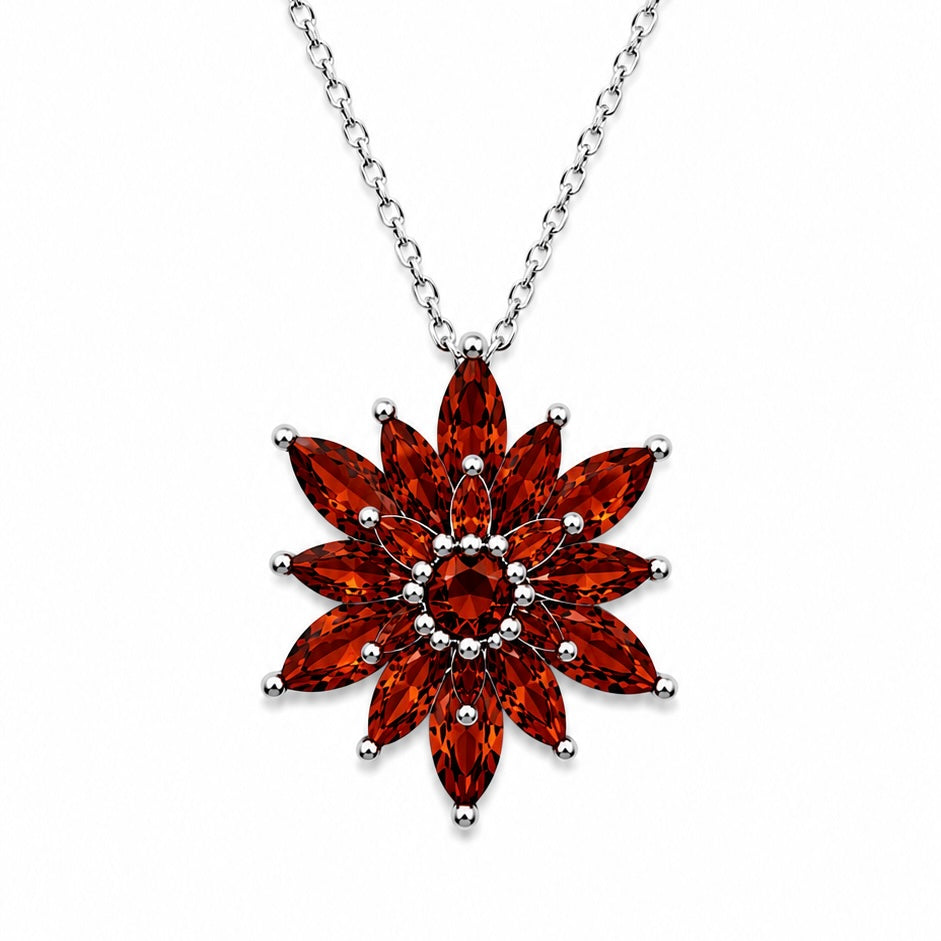 Bordo Lotus Kolye
