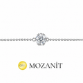 Moissanit Solitär Armband