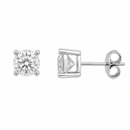 Five mm Solitaire Earring