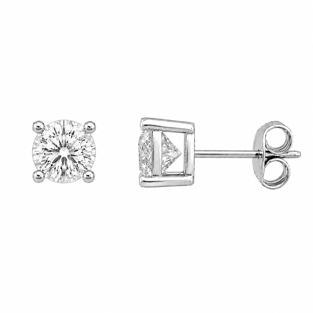 Five mm Solitaire Earring