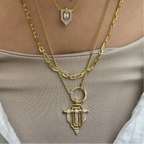 Serenay T-Halskette mit Kugelkette