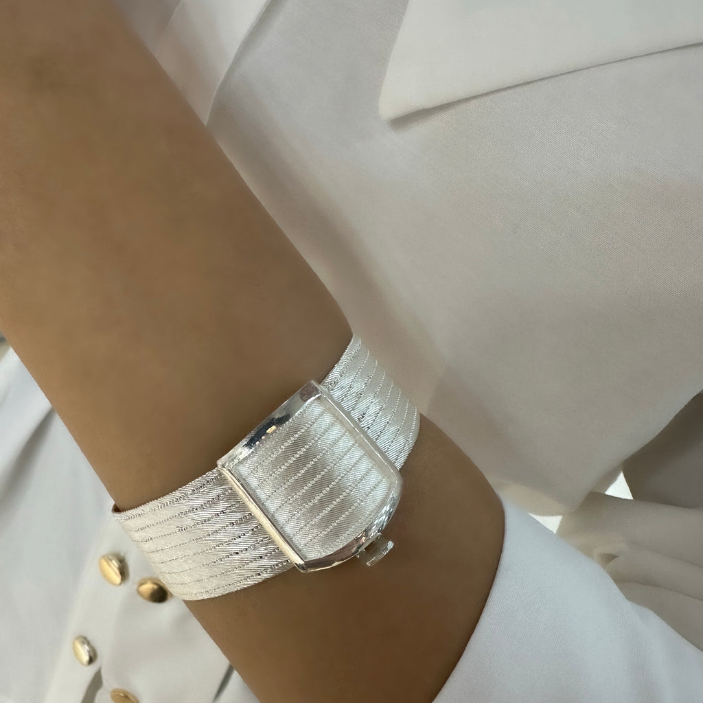 Silver Trabzon Woven 9-Row Bracelet
