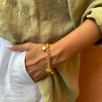 Kalp Yıldız Sallantılı Hollow Bileklik