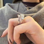 14K 1.20 Karat Mozanit Tektaş Yüzük