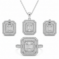 Quadratischer Design Baguette-Set