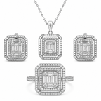 Quadratischer Design Baguette-Set