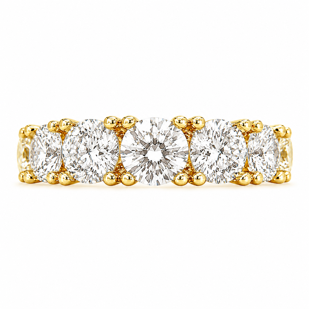 Medium Size Eternity Ring with Stone