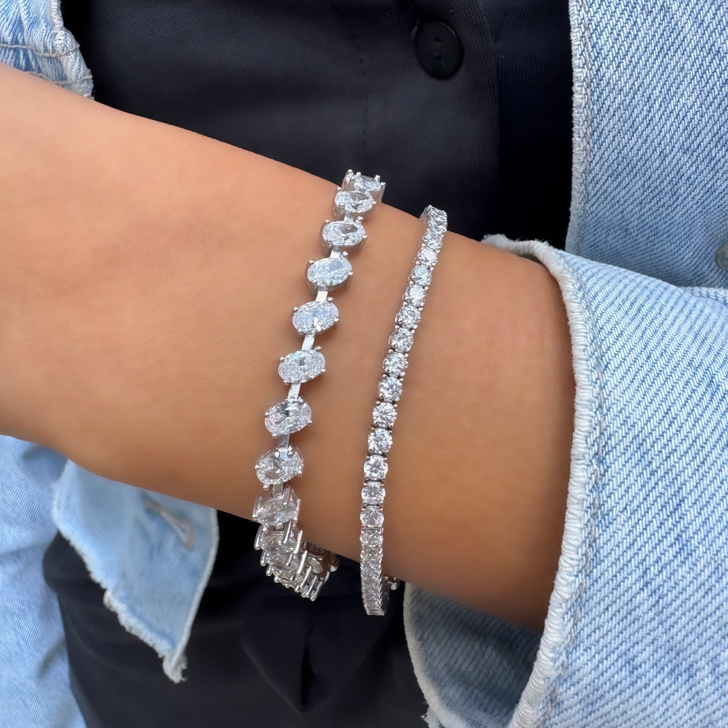 Oval Taşlı Suyolu Bileklik