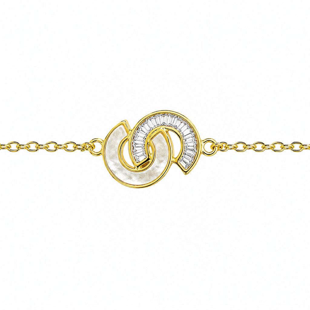 S Model Mother-of-Pearl Bracelet