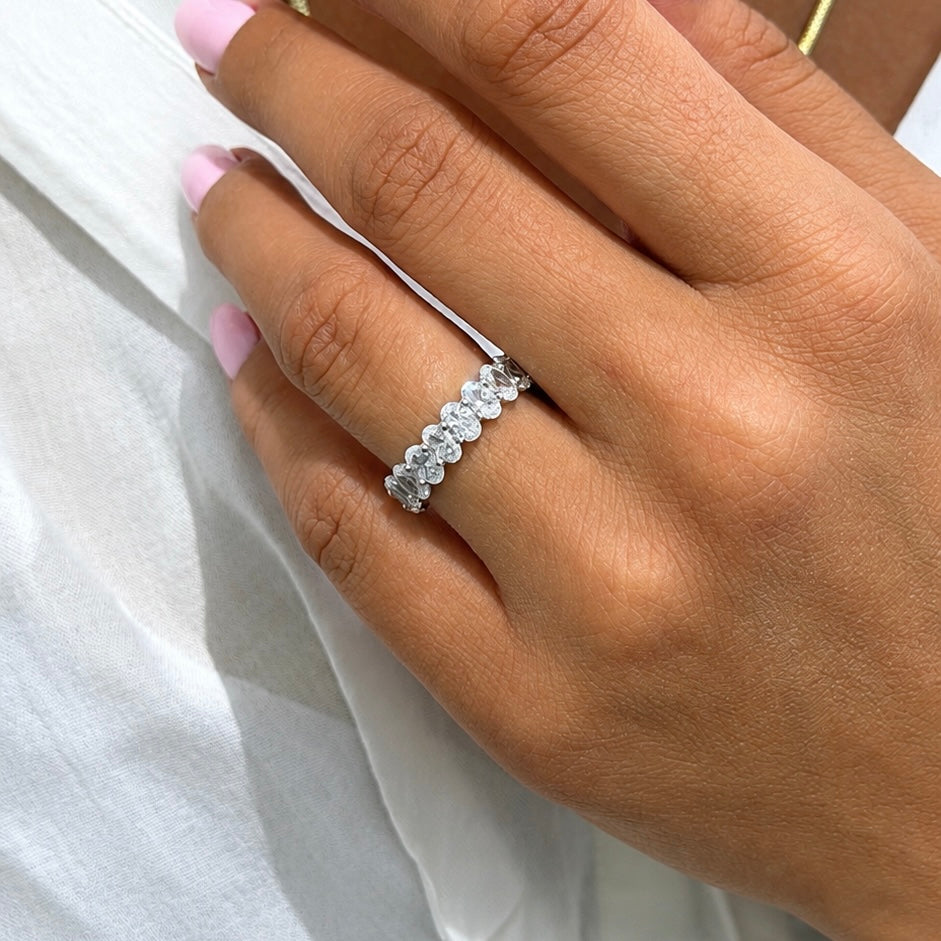 14K Oval Tamtur Yüzük