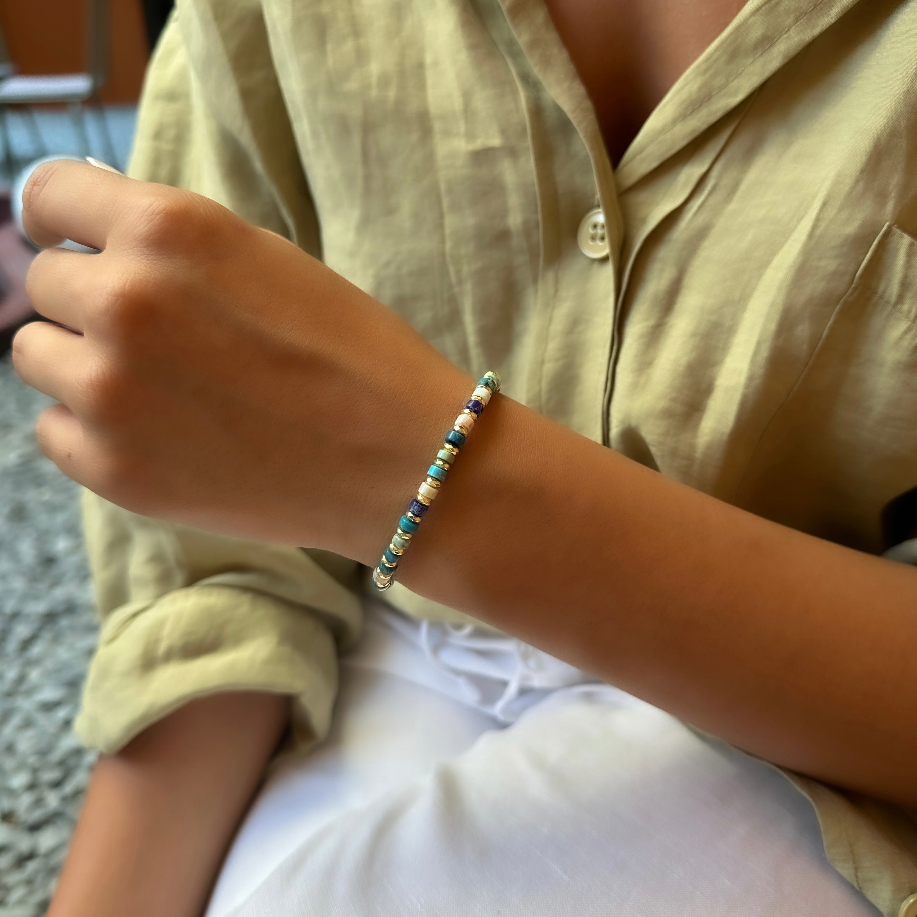 Turkuaz Doğal Taş Bileklik