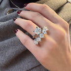 İki Karat Mozanit Tektaş Yüzük