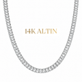 14K Oval Suyolu Kolye