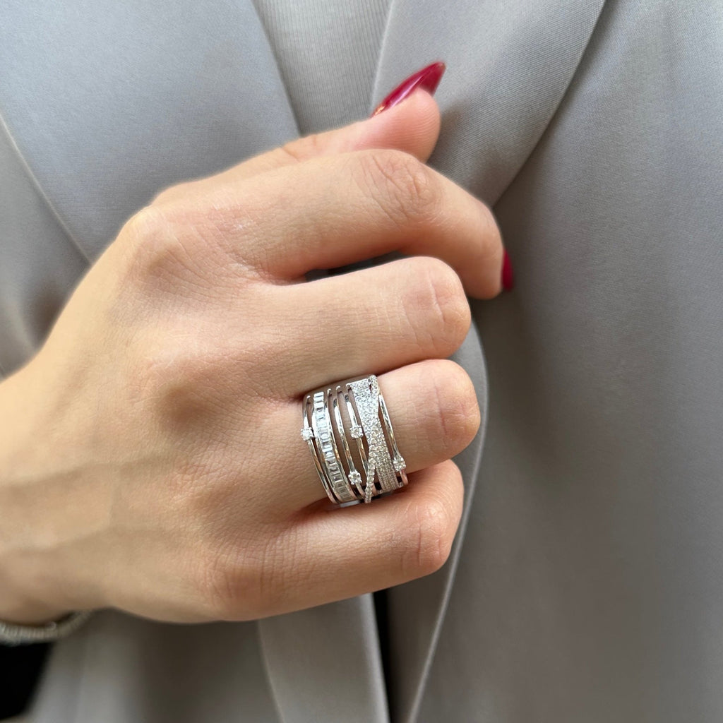 Çapraz Geçişli Baget Yüzük