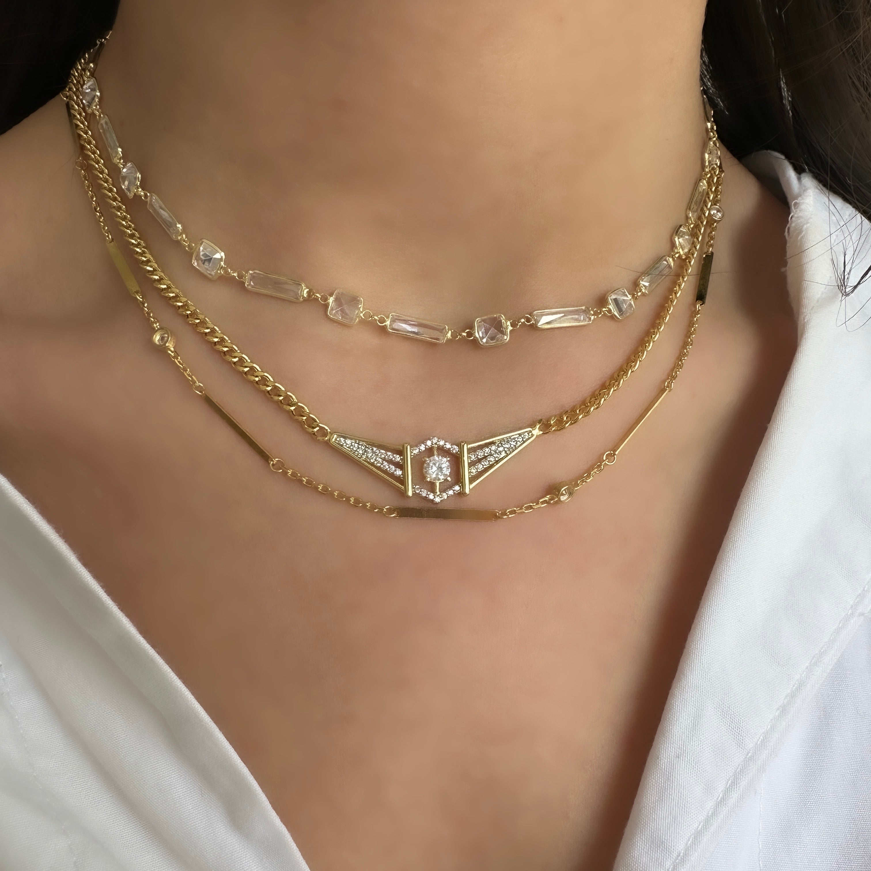 Karışık Taşlı Kolye