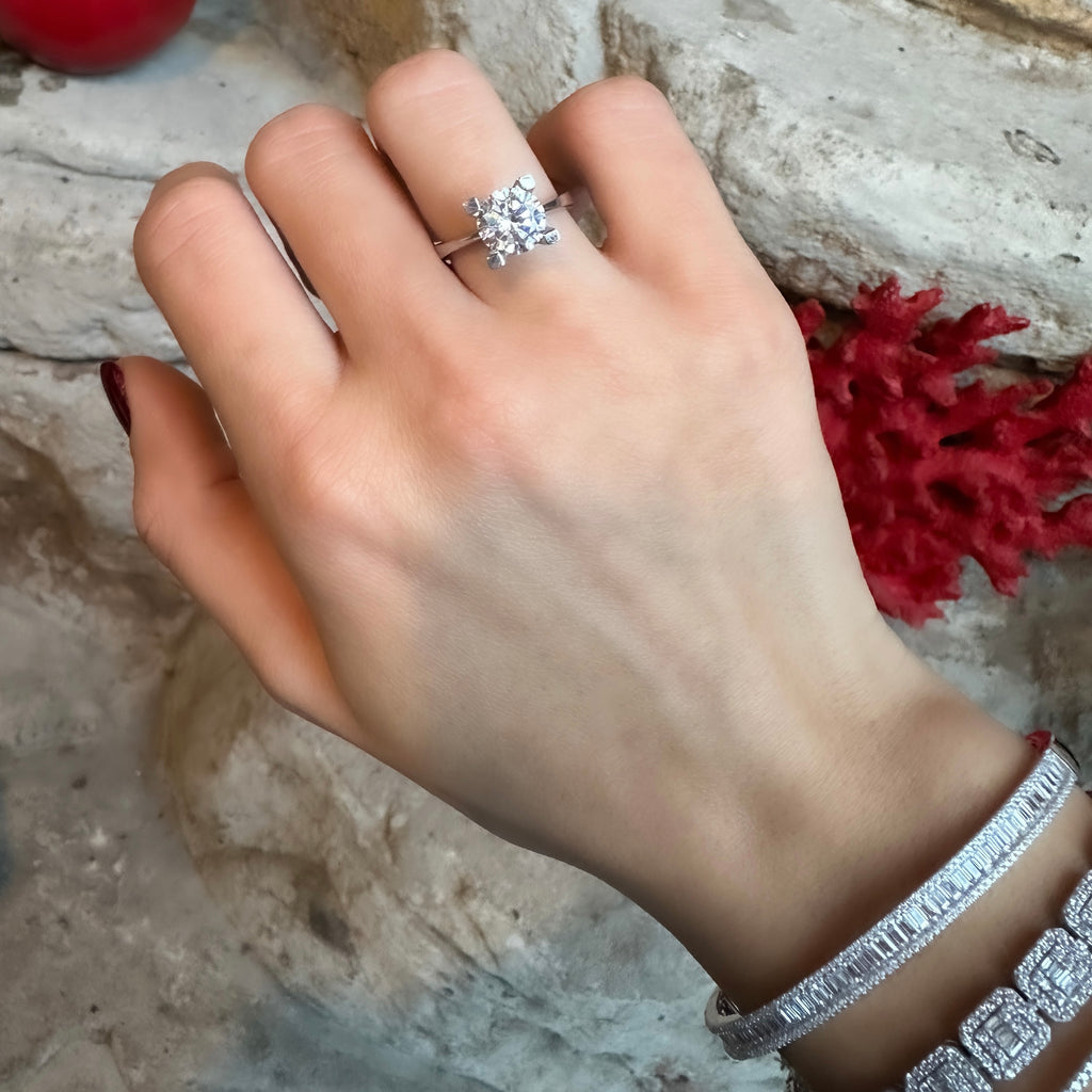 Bir Karat Tektaş Yüzük