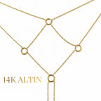 14K Yuvarlak Desen Şahmeran