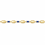Armband mit farbigen quadratischen Steinen