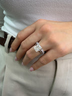 Open Band Yarımtur Stacking Yüzük