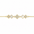 Karo-Design Perlmuttarmband mit Steinen