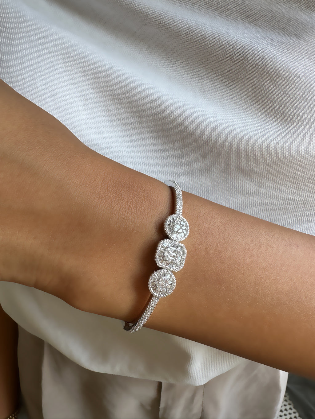 Karışık Taşlı Baget Kelepçe