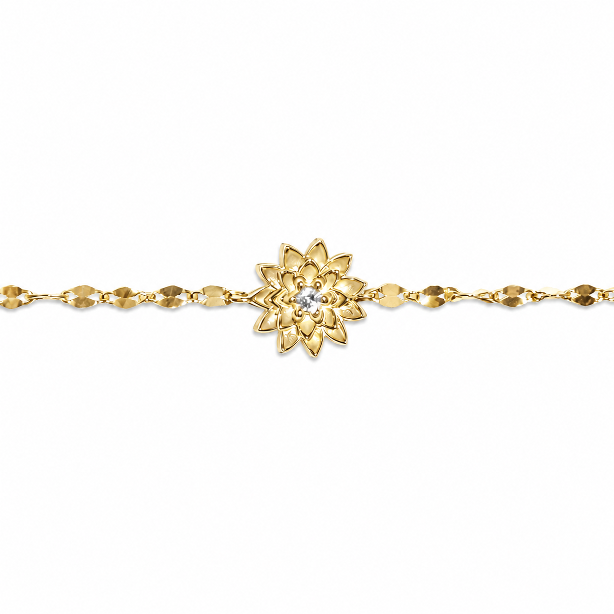 14K Lotus Bileklik