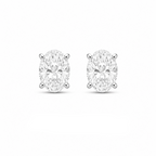 1,25 Karat D-Farbe ovale Ohrringe