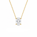 0.75 Karat D-Color Oval Kolye