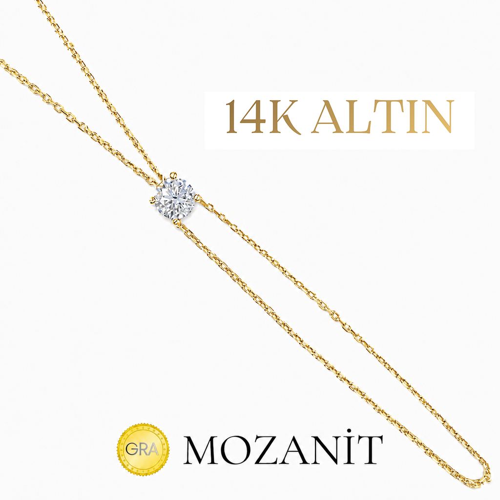 14K Mozanit Tektaş Şahmeran