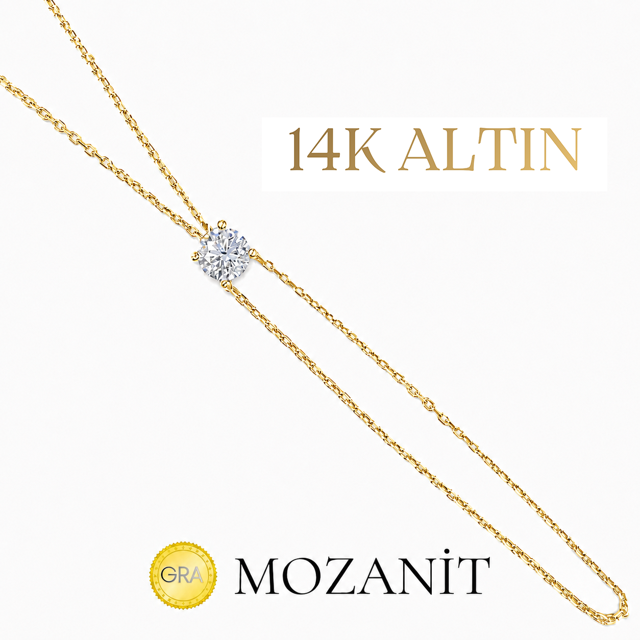 14K Mozanit Tektaş Şahmeran