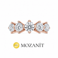 Three Carat Moissanite Five Stone Ring