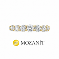Moissanite Thin Eternity Ring