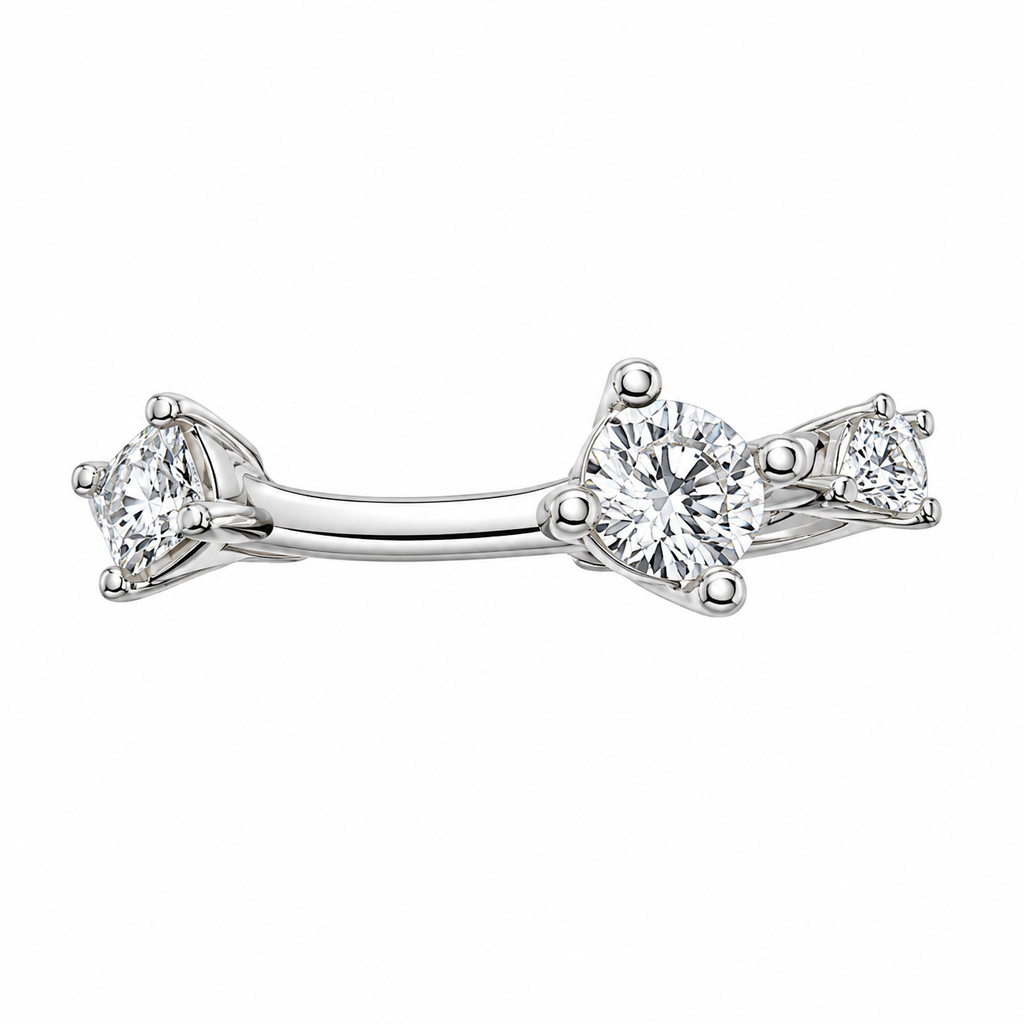 Carla Three Stone Ring