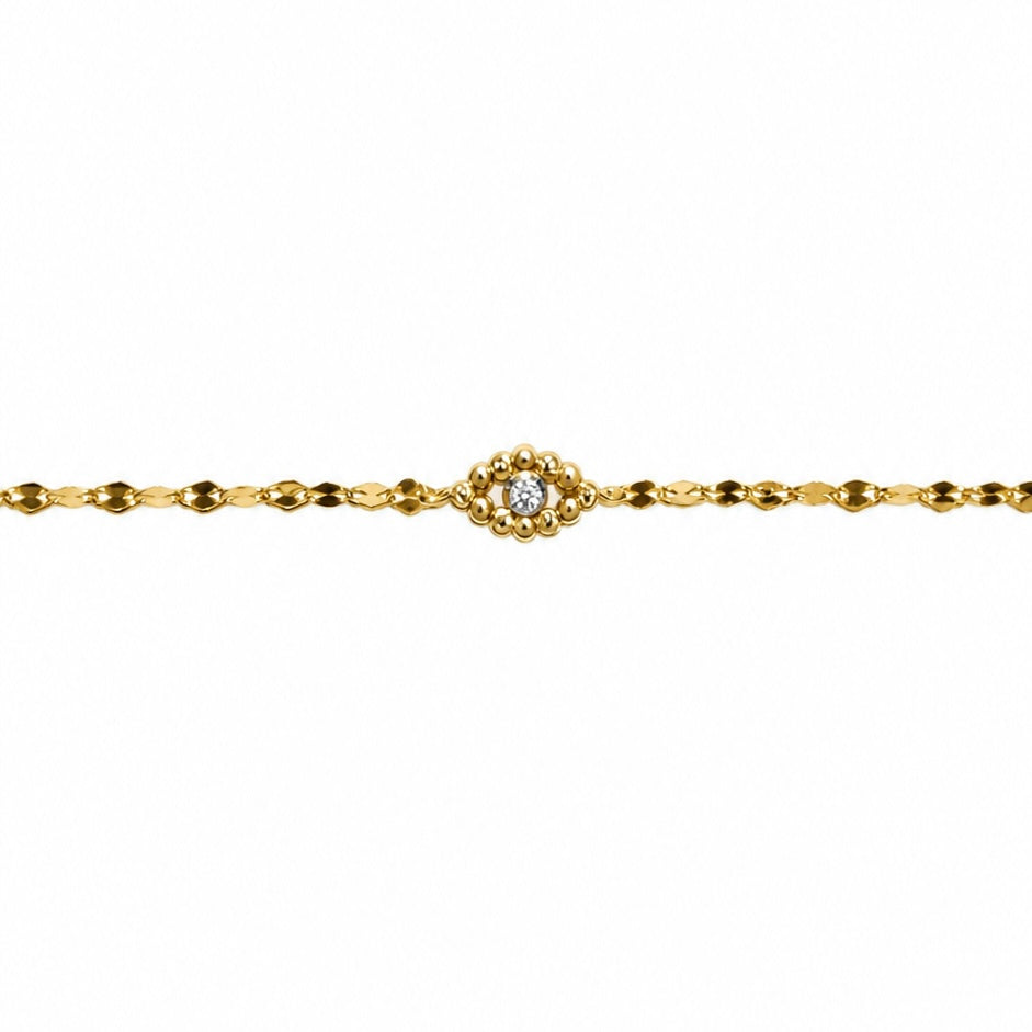14K Taşlı Göz Bileklik