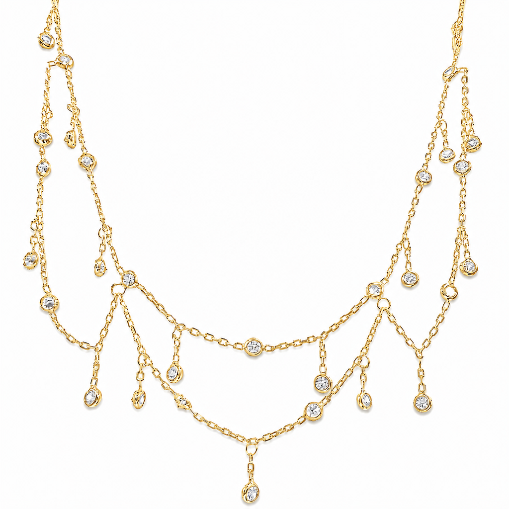 Salkım Taşlı Zincir Model Choker