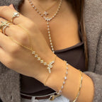 Taşlı Markiz Y Kolye