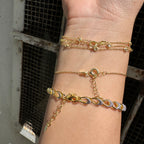 Taşlı Heart Bileklik