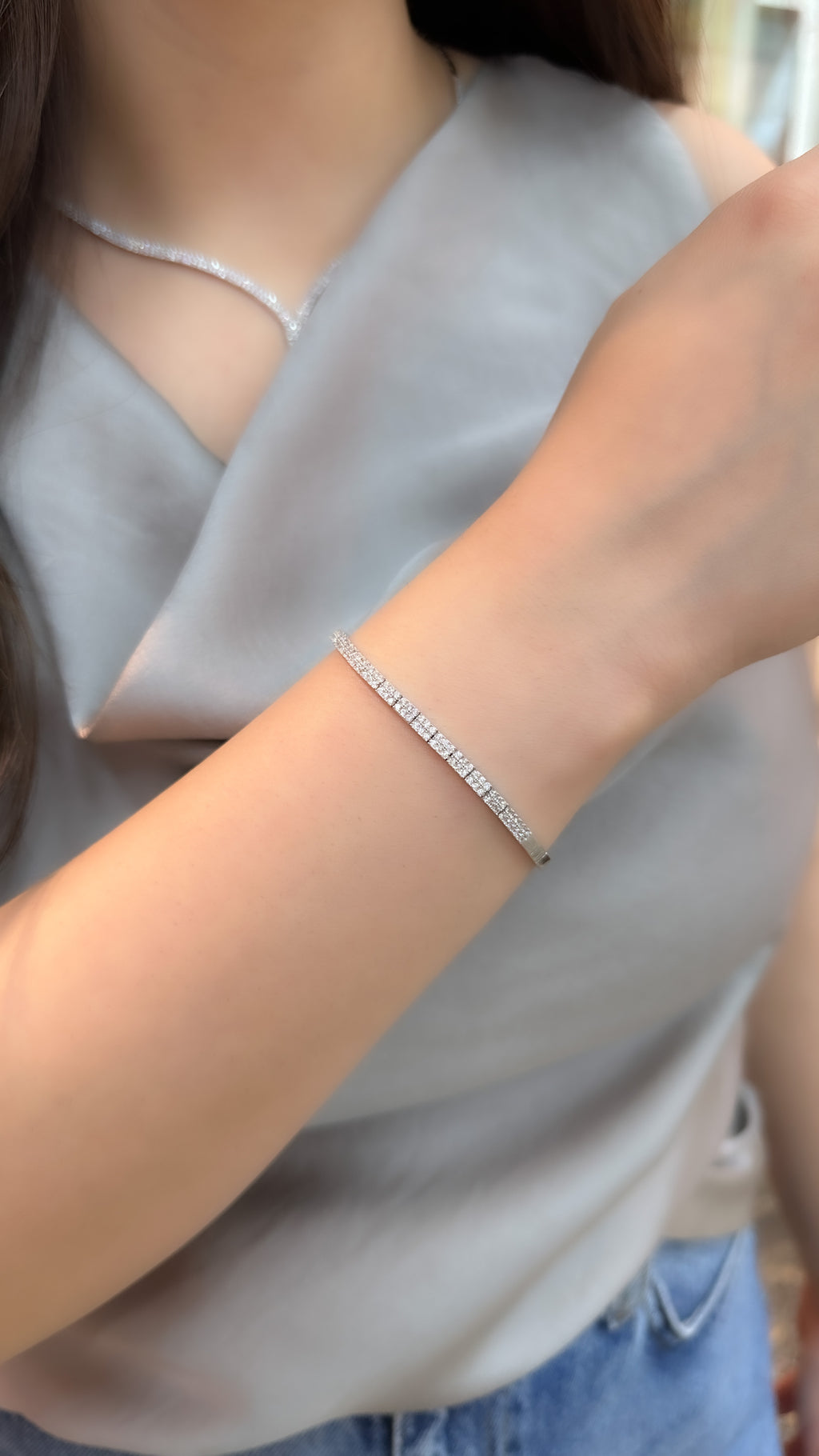 V Cut Draped Wedding Dress Set