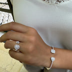 Baget Taşlı Kalpli Kelepçe