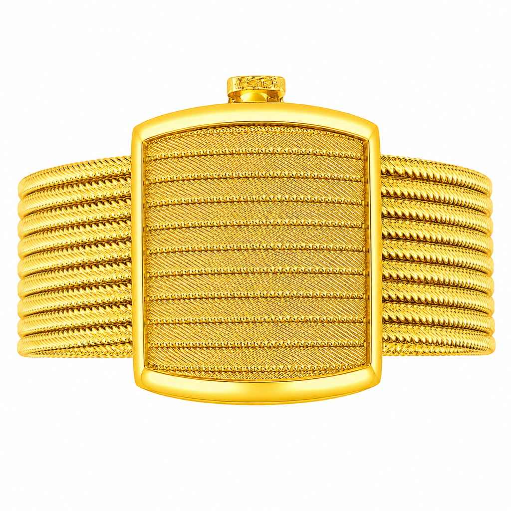 Silver Trabzon Woven 9-Row Bracelet