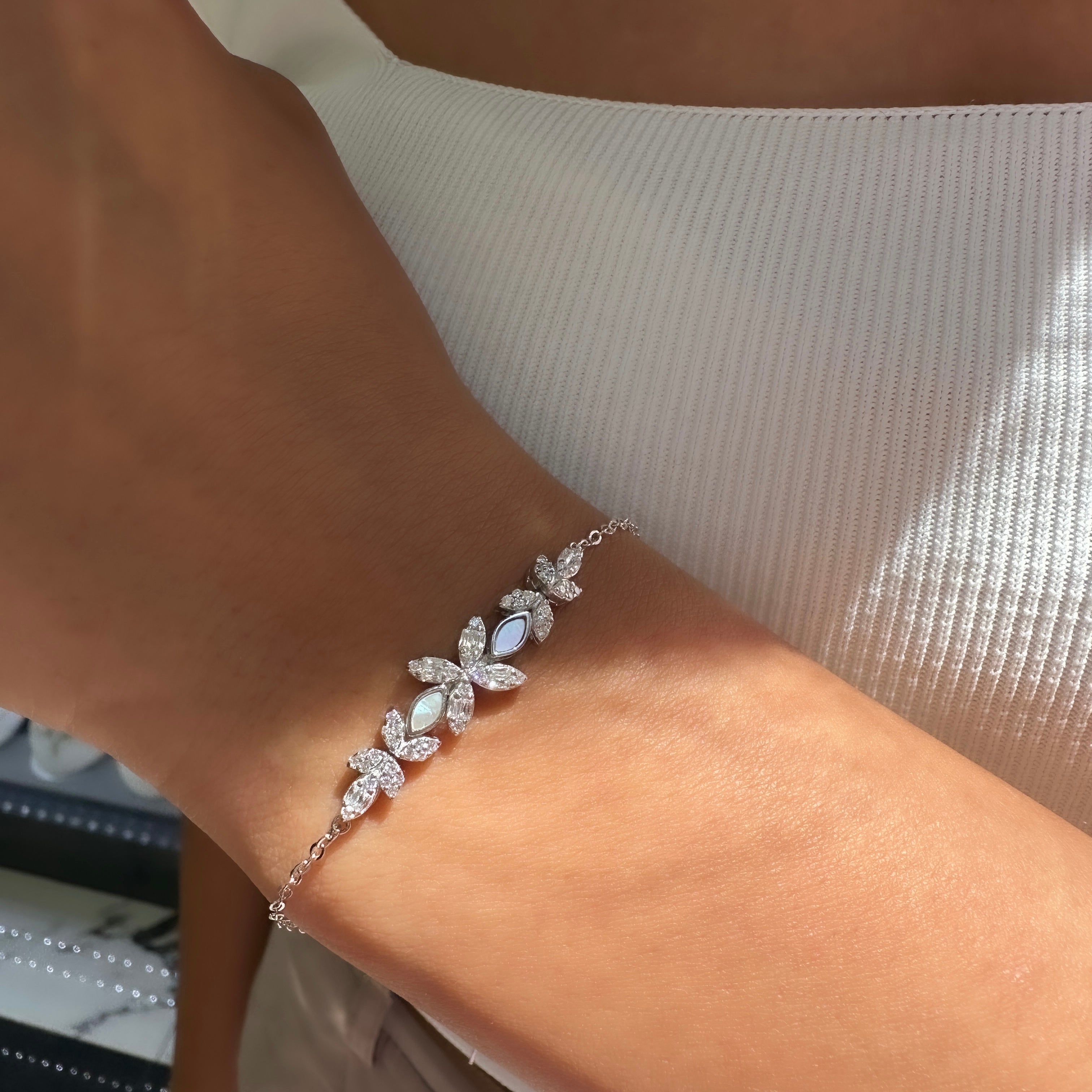 Braut-Set mit Marquise-Schliff