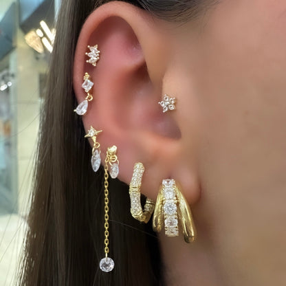 Bella Twist Taşlı Küpe