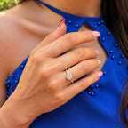 14K Design Moissanite Solitärring
