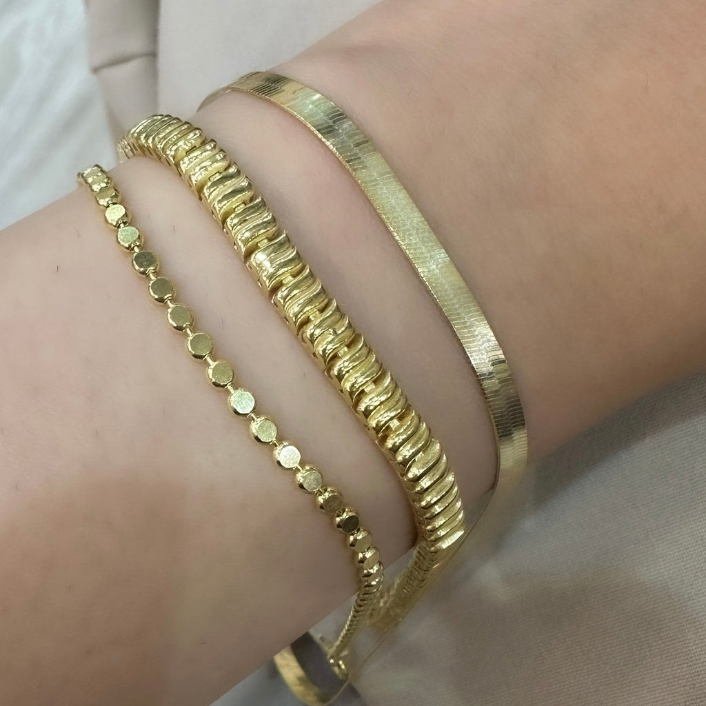 Dört mm İtalyan Ezme Bileklik