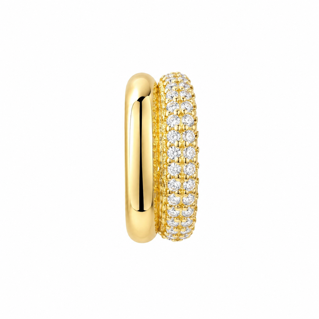 Zweireihiger Cuff mit Steinchen